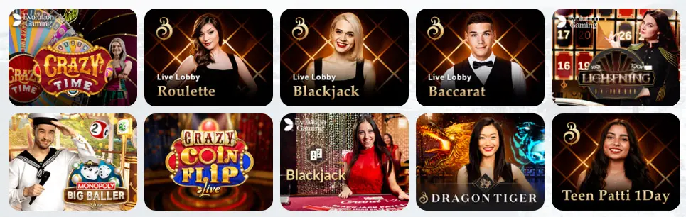 Jeux de casino en direct SPINOGAMBINO CASINO