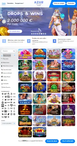l'application et interface Spinogambino Casino