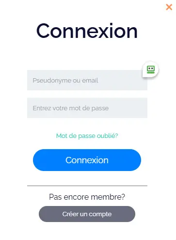 Connexion des membres du Spinogambino Casino