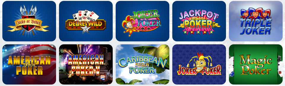 Video Poker SPINOGAMBINO CASINO