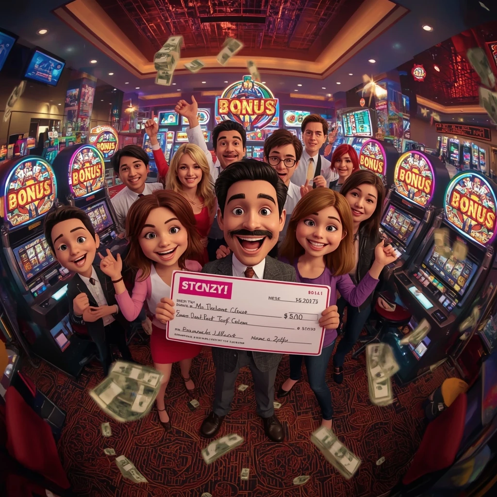 bonus dans les mains de l'homme au casino SPINOGAMBINO CASINO