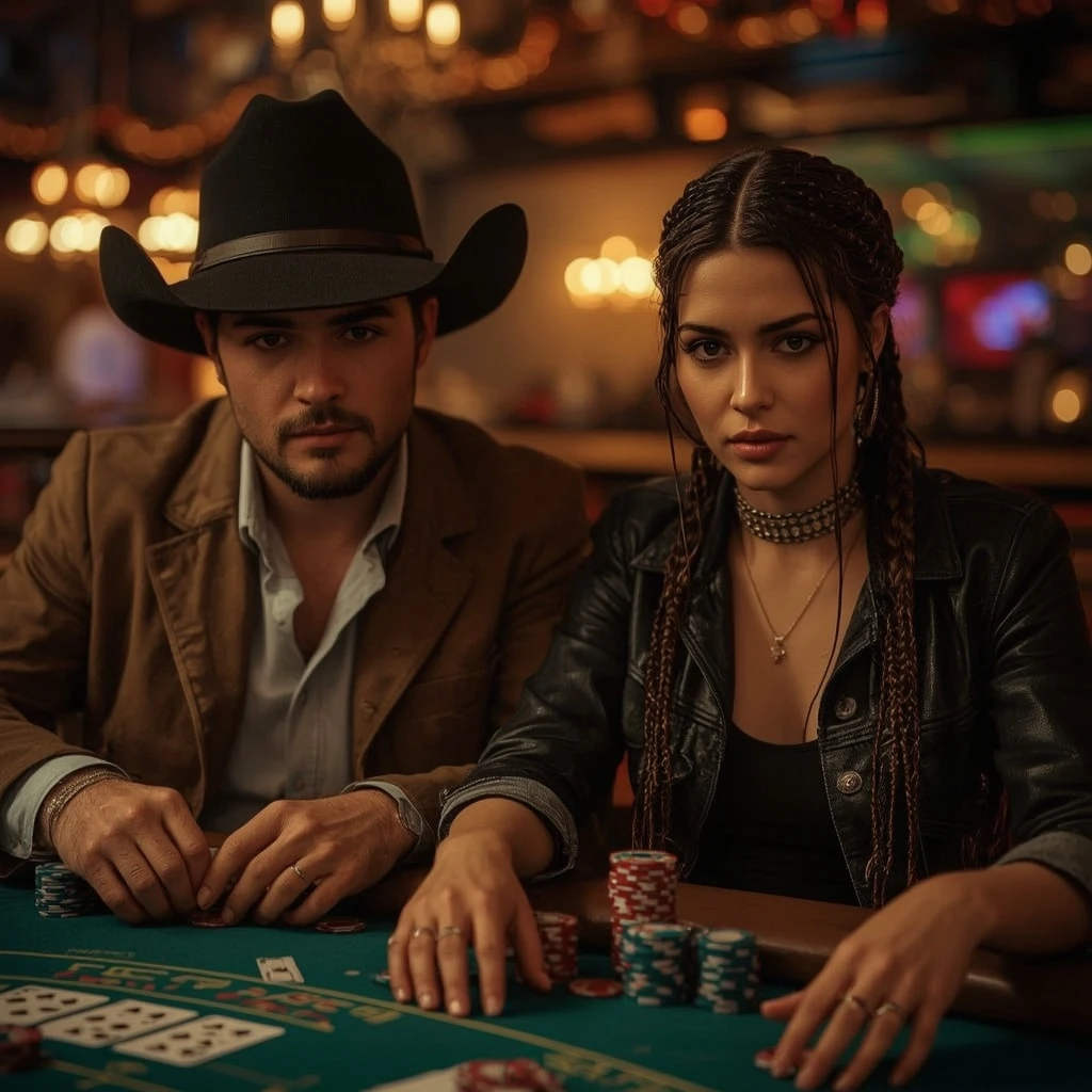 photo de deux joueurs de poker SPINOGAMBINO CASINO